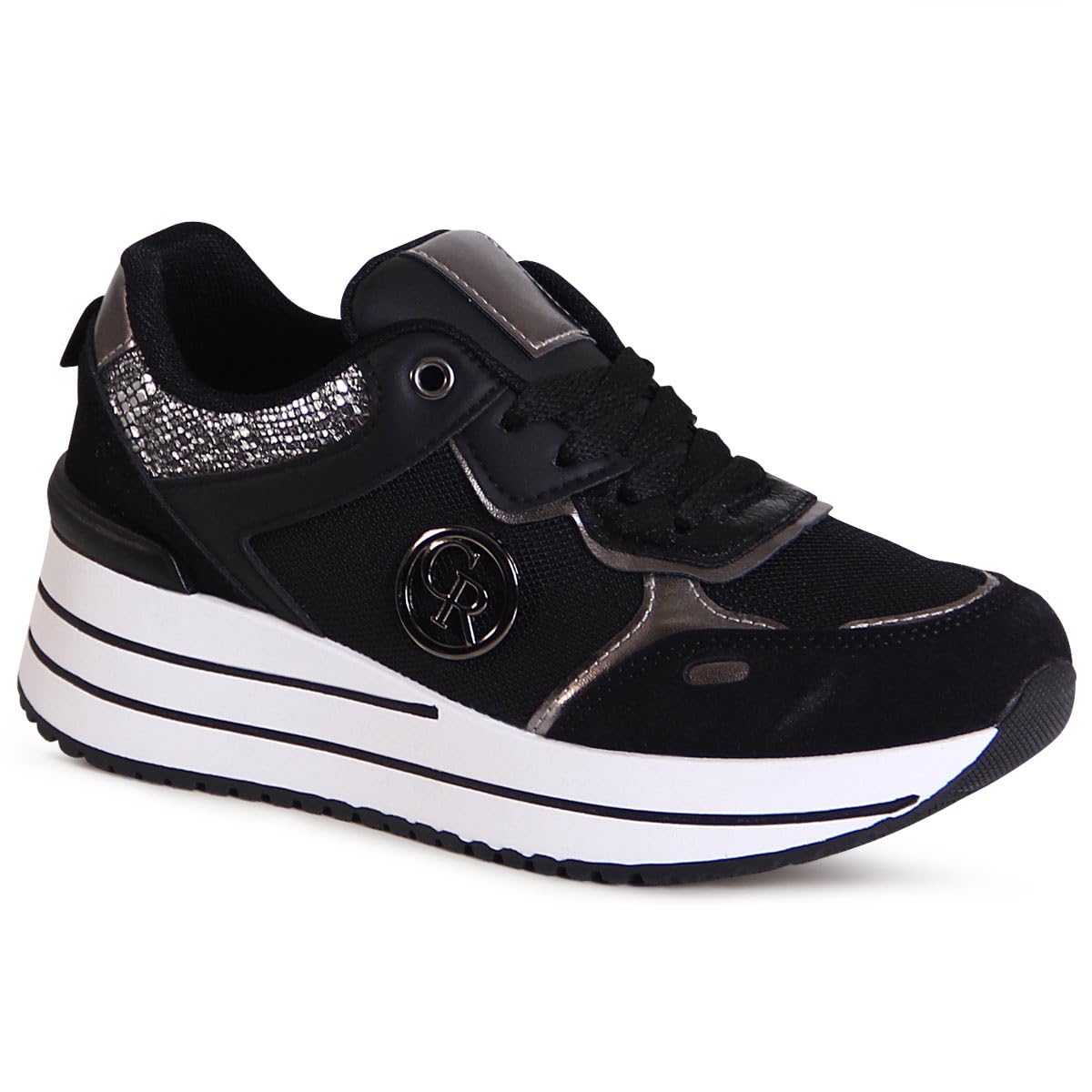  topschuhe24 3129 Damen Plateau Sneaker - Glamourvolle Absätze für Glamourwomen
| topschuhe24 3129 Damen Plateau Sneaker