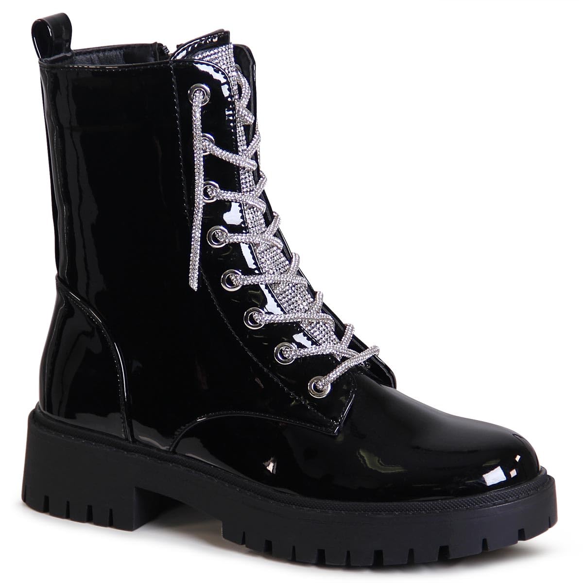  topschuhe24 Damen Glitzer Plateau Stiefeletten - Party- und Feierlook mit Stretch-Material
| topschuhe24 2959 Damen Gli